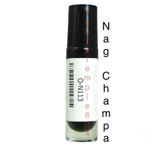 Nag Champa Fragrance Oil 1/3 Glass Roll-On Bottle